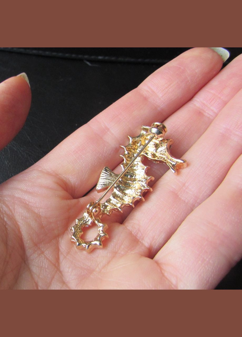 Красная брошь морской конек, 4441 Fashion Jewelry (336949768)
