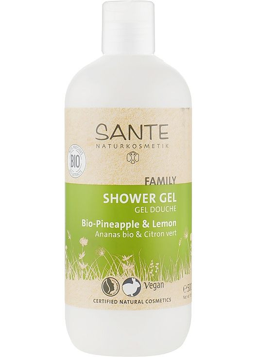 Гель для душа Family Shower Gel Pineapple & Lemon 500ml (49853-72408) Sante (368667978)