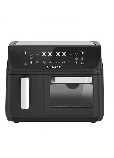 Аерофритюрниця Sokany SK-10060 з 2 чашами, сенсорне керування HelferHoff (363831547)