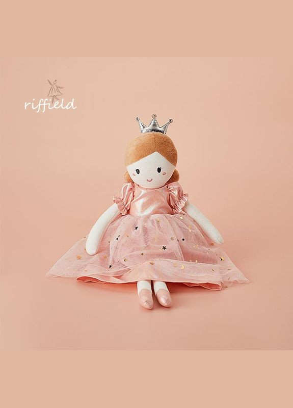М'яка іграшка Текстильна лялька Принцесса riffield арт 7409 38 см Рожевий No Brand (315742555)