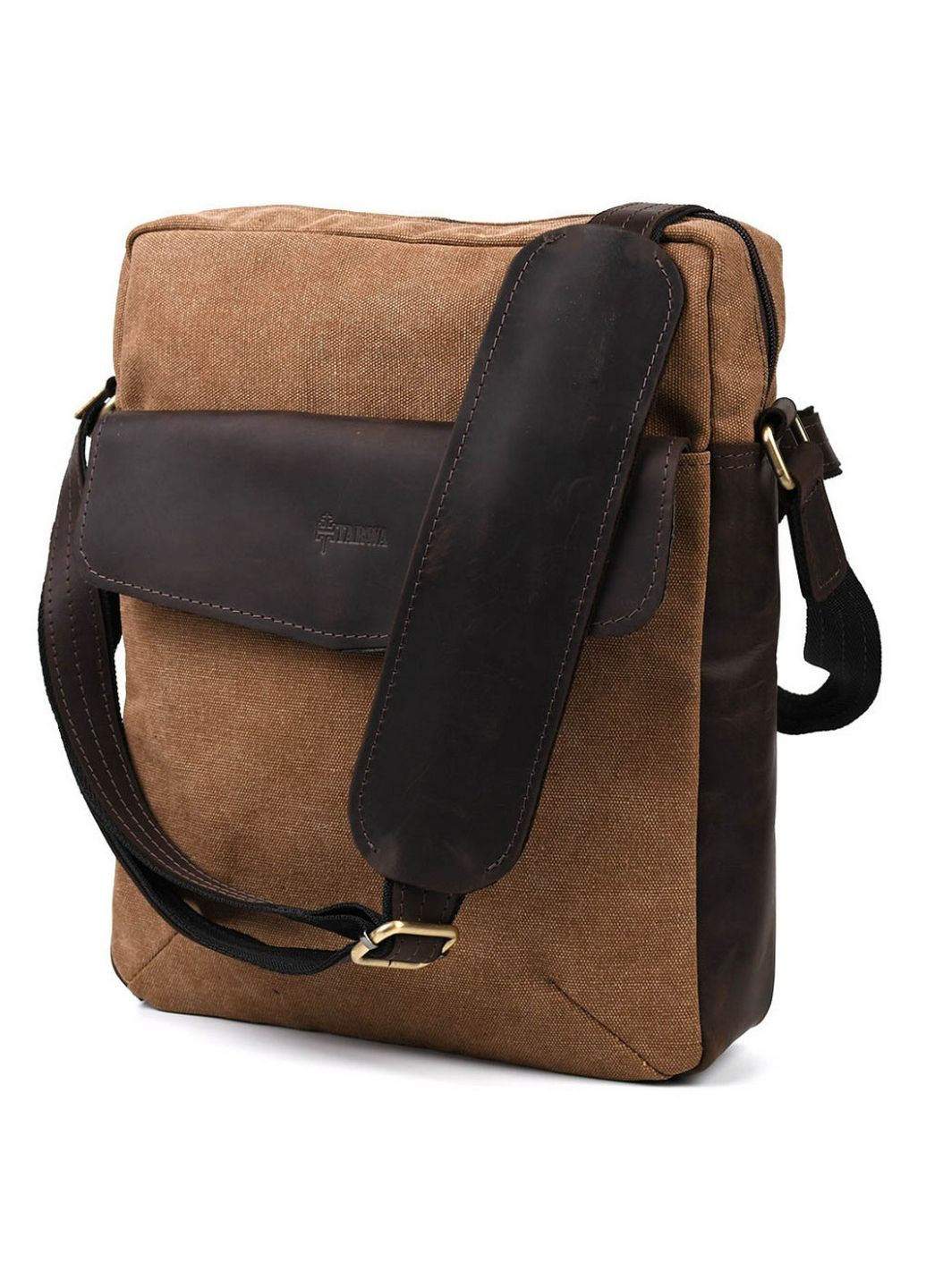 Чоловіча шкіряна сумка через плече 32х27х8 см TARWA (315870075)