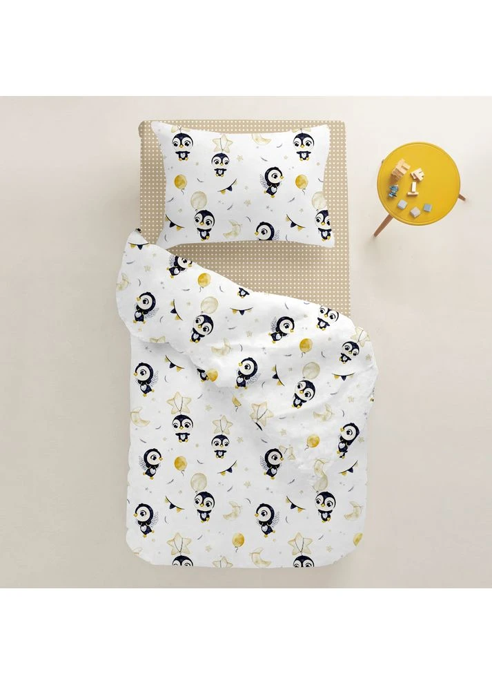 Подростковое постельное белье с простыней на резинке PENGUINS CS1 (4822052102145) Cosas (392564199)