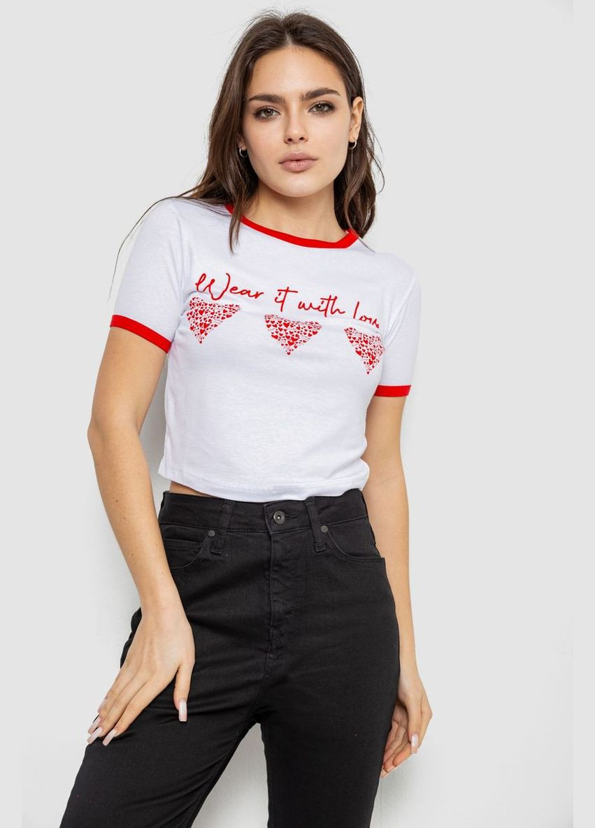 Футболка-топ жіноча з принтом,, 244R504 Ager - (365075102)