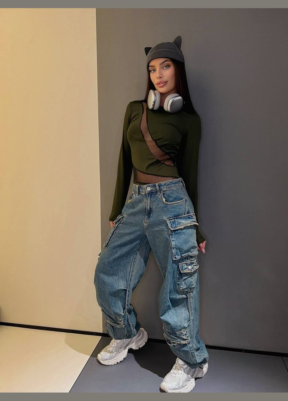 Комбінований жіночий боді Fashion (322250480)