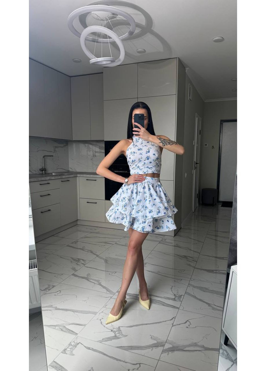 Костюм топ зі спідницею DK/DL Мода без кордонів (351346370)