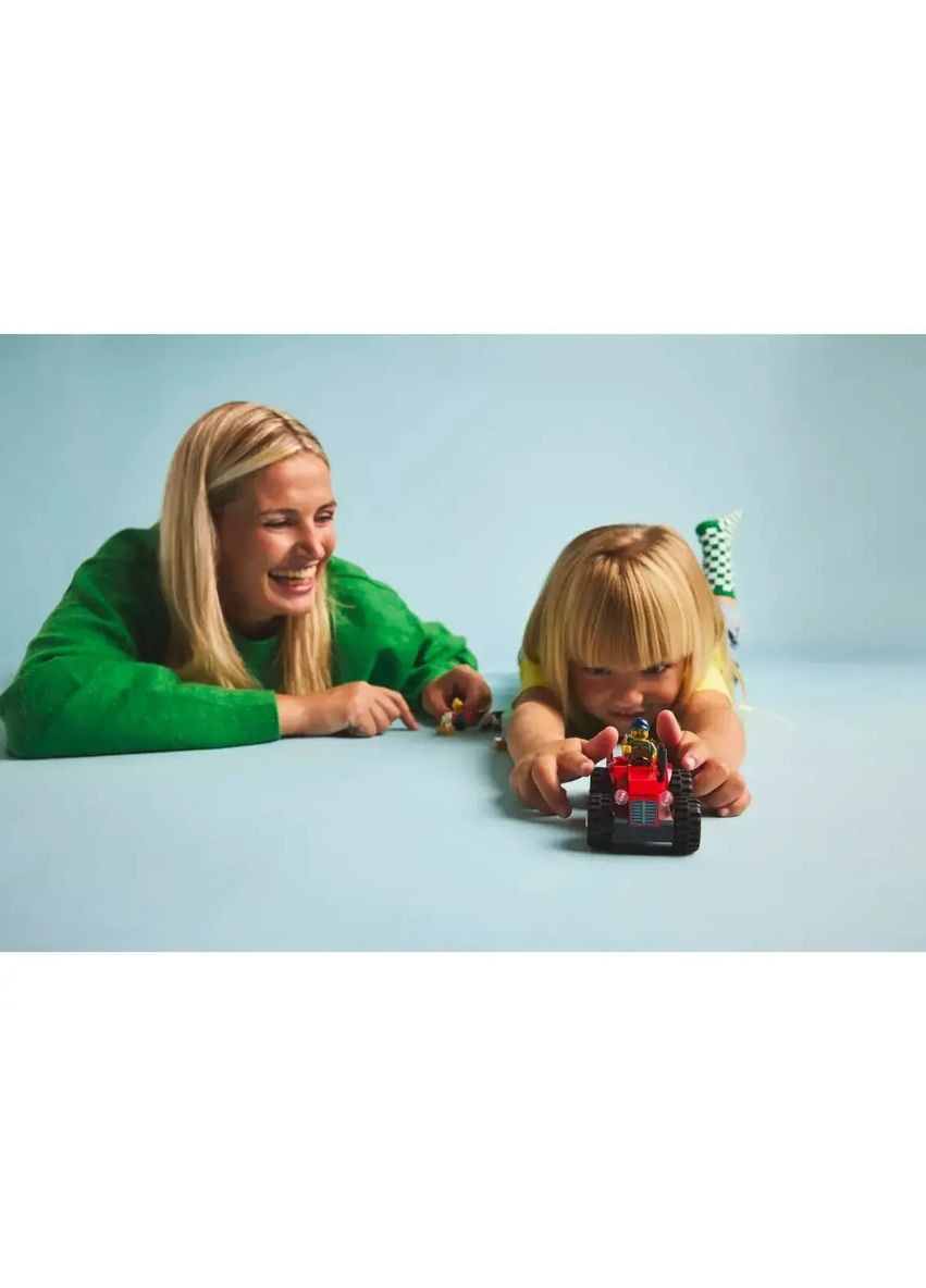 Конструктор City Красный фермерский трактор с прицепом и овцами, 116 деталей () Lego 60461 (328401584)