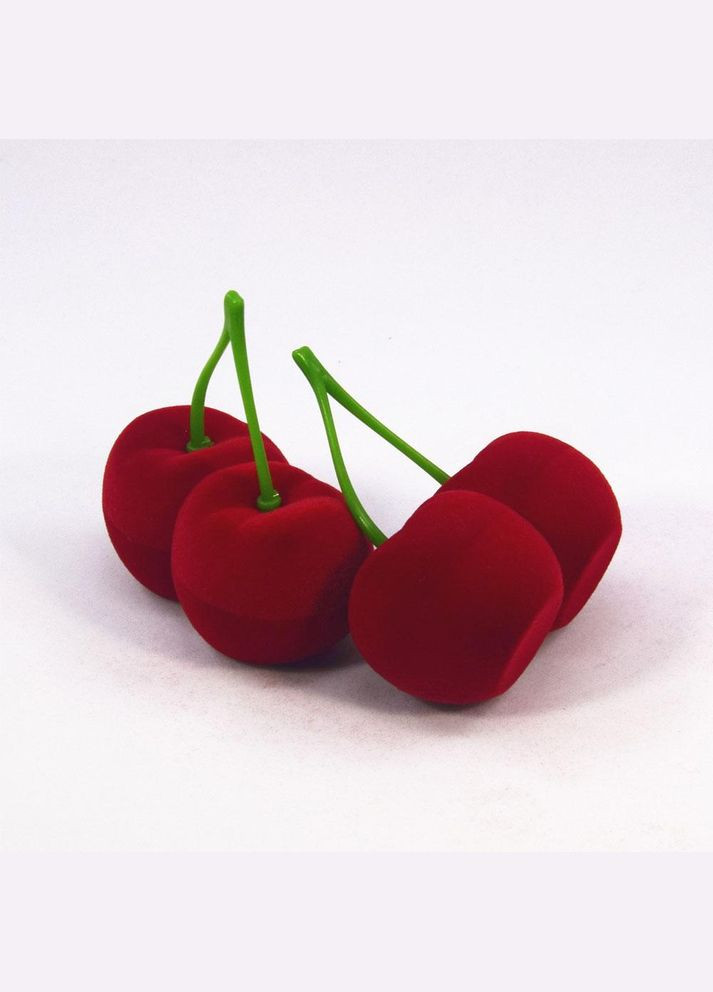 Подарункова оксамитова коробочка/футляр для прикрас вишні (TA0116_2) No Brand (327416681)