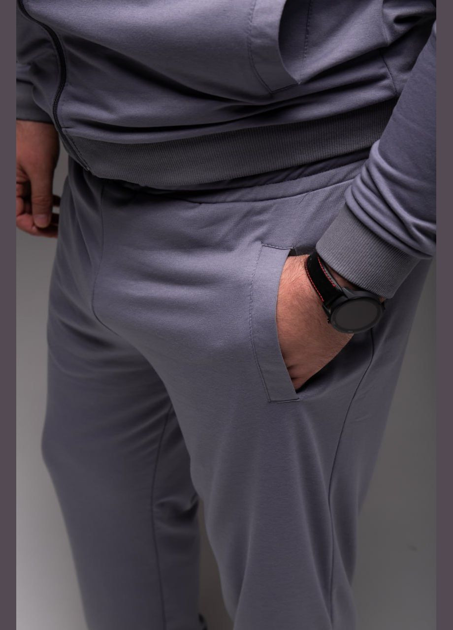 Мужской спортивный костюм серый большие размеры "Casual" No Brand (342718234)