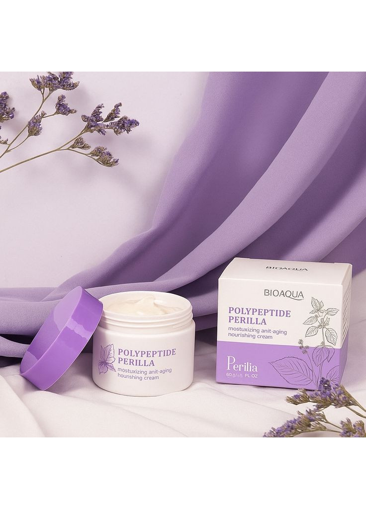 Bioaqua Увлажняющий омолаживающий крем для лица Polypeptide Perilla с полипептидным экстрактом перила 60 мл — Крем, Китай (366963146)