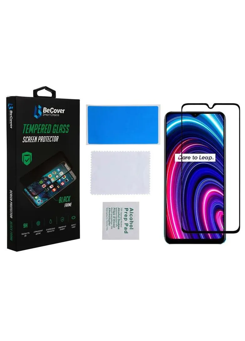 Защитное стекло для Realme C25Y Black (707139) BeCover (332979533)