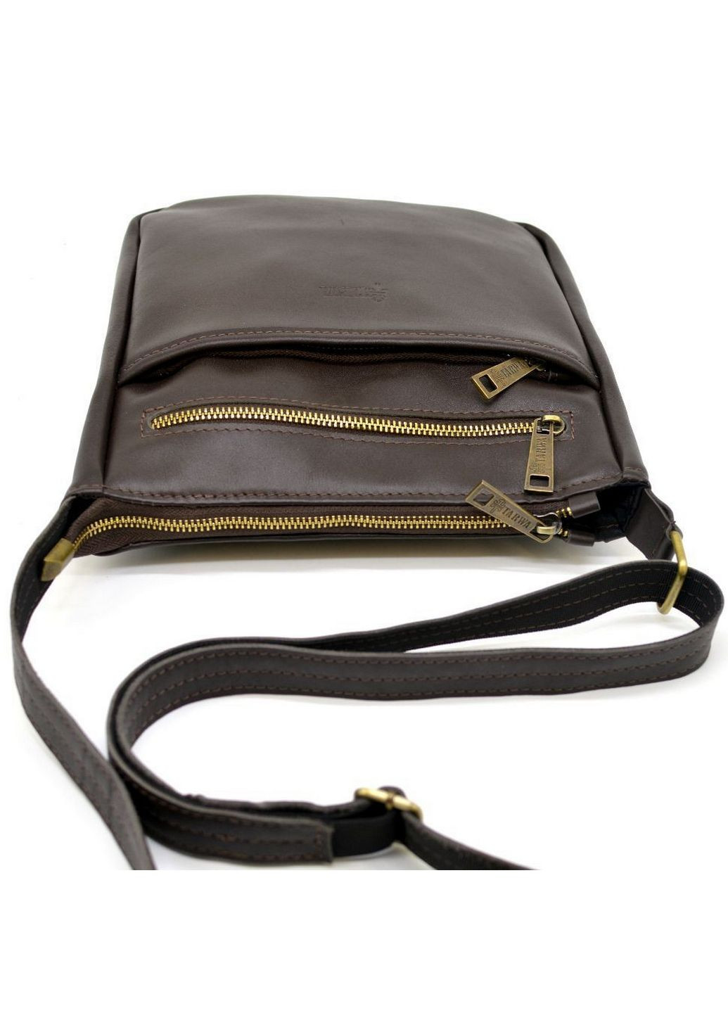 Мужская кожаная сумка через плечо 22х25.5х3.5 см TARWA (315870311)