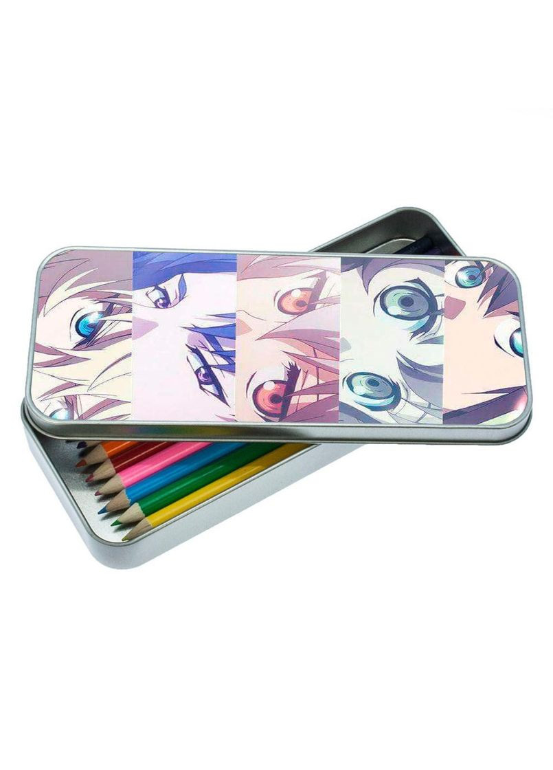 Органайзер для канцелярских принадлежностей металлический, кейс для мелочей Последний серафим #010 7*18 см Silver No Brand (309160749)