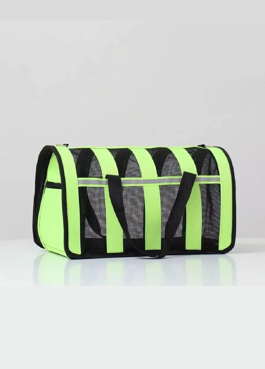 Сумка переноска для транспортировки животных кошек собак с вентиляцией ручками ремнем размер L 49x28x27 см (477295-Prob) Зеленая Unbranded (296716168)