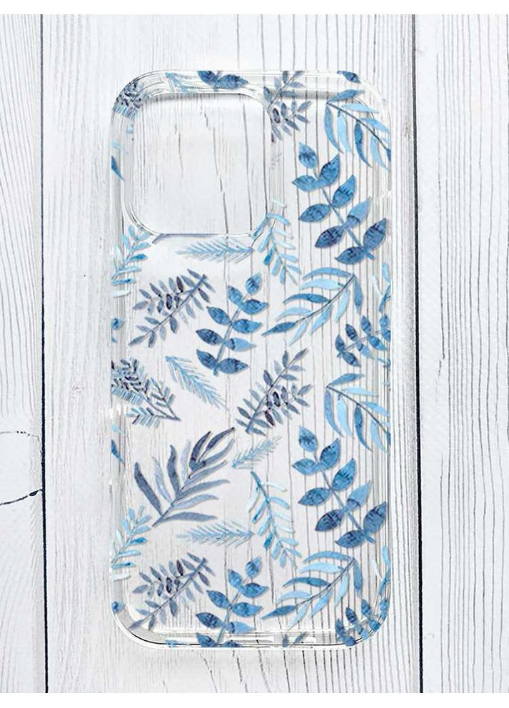 Прозорий чохол на iPhone 16 Pro Max Рослинний фон (принт 276) Creative (355389541)