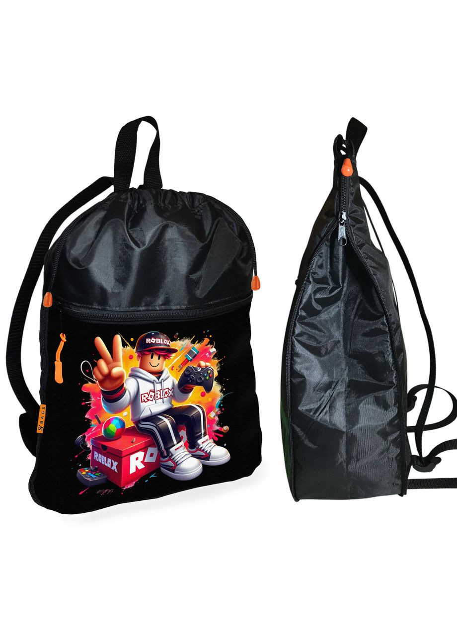 Рюкзак-мішок для взуття, спортивної форми Роблокс « » дитяча сумка для змінки з розширювачем Roblox (324833982)