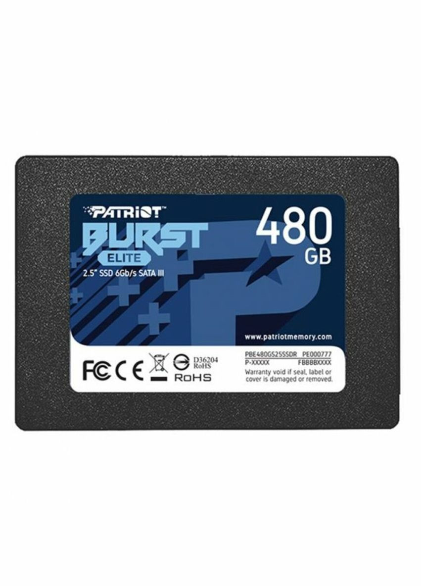 SSD Burst Elite 480GB 2.5" 7mm SATAIII TLC 3D Patriot (314746688)