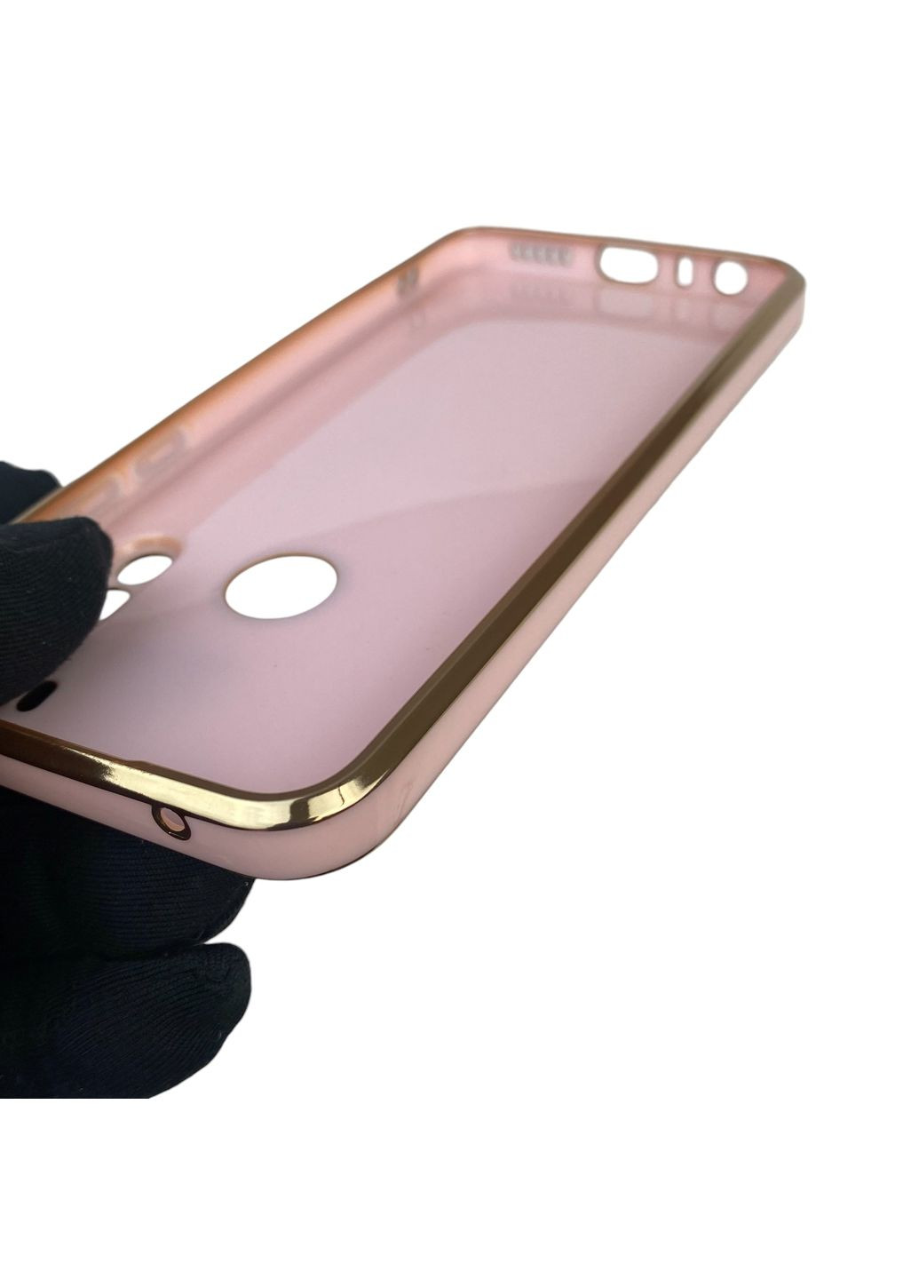 Чехол для Redmi Note 8T с кольцом-подставкой с золотой окантовкой на редми нот 8т пудровый gs1 Xiaomi (366228384)