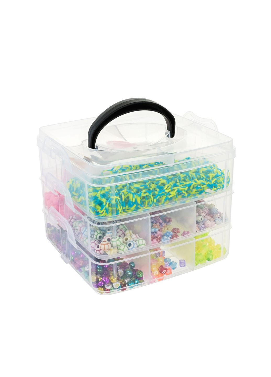 Детский комплект для плетения браслетов и украшений из бисера в боксе - No Brand 330-146 (371925434)