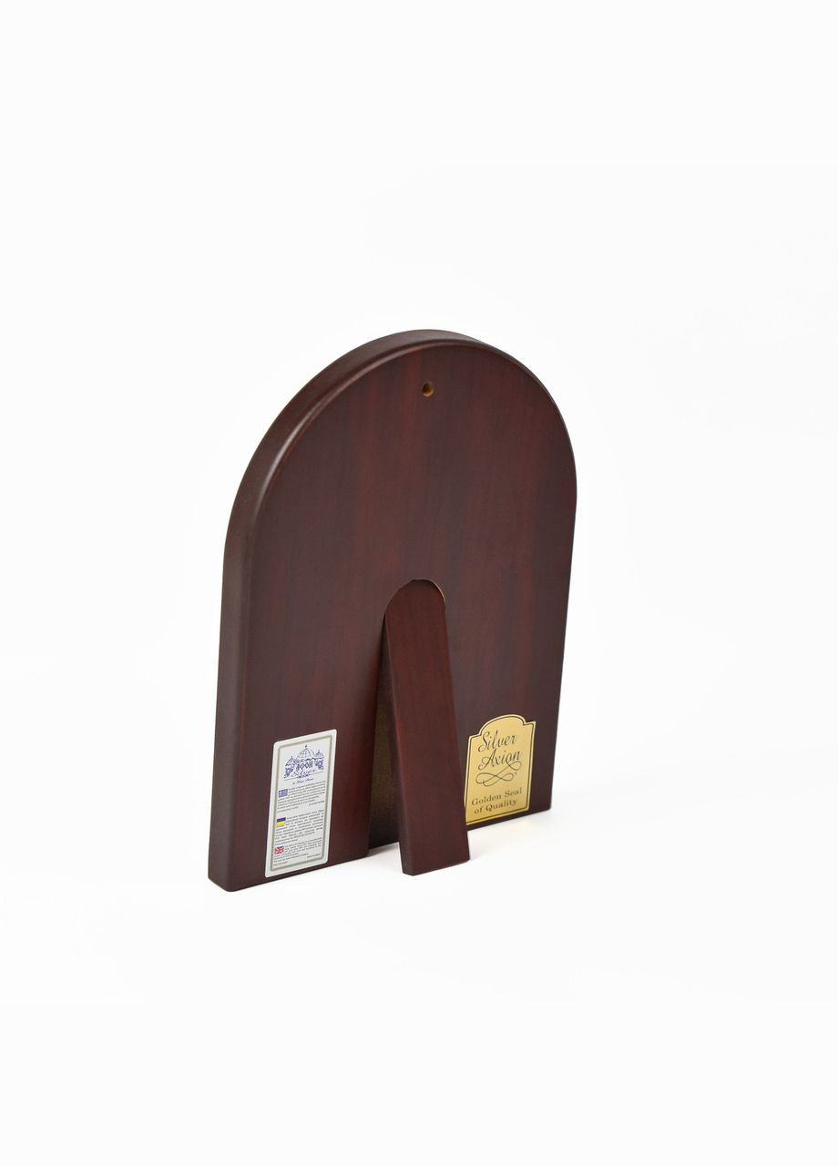 Семистрільна Ікона Божої Матері 12х15,2см аркової форми без рамки на дереві Silver Axion (265446303)