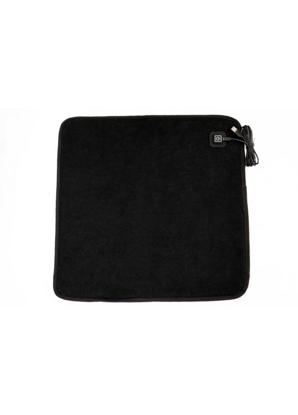 USB подушка с подогревом черная 45х45 см для кресла и стула три уровня нагрева электроковрик ProDobro (365441660)