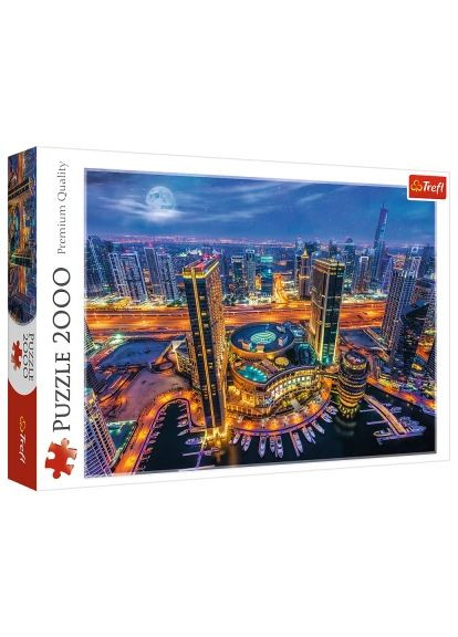 Пазл Огни Дубая 2000 элементов (5900511270945) Trefl Вогні Дубая 2000 елементів (369239340)