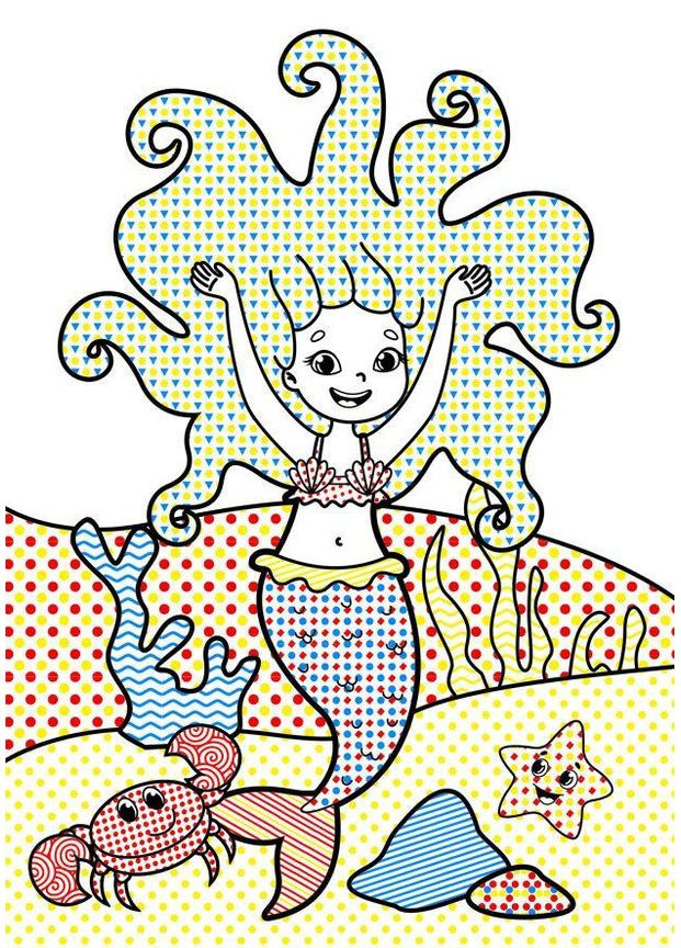 Очаровательные водяные раскраски. Русалочки Кристал Бук (316082452)