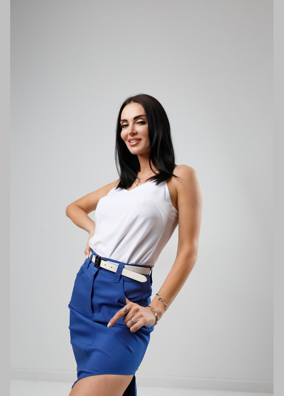 Белая женская летняя блузка Fashion Girl