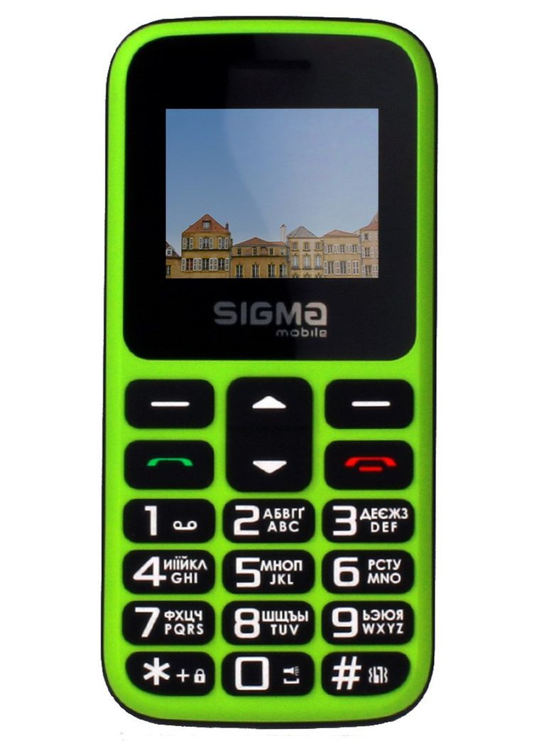 Телефон кнопочный для пожилых людей Mobile Comfort 50 HIT 2020 зеленый Sigma (280877793)