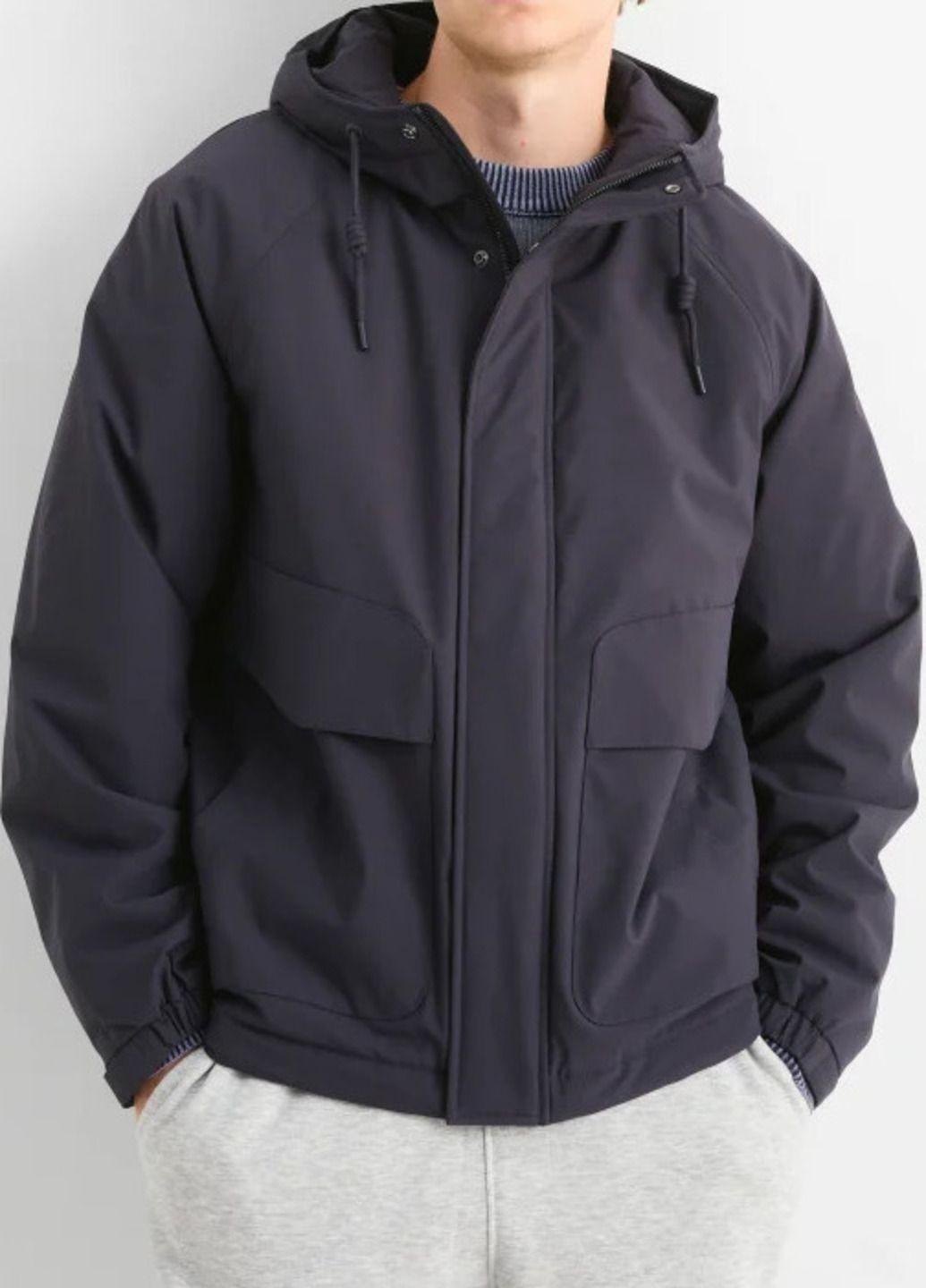 Темно-синя зимня куртка C&A