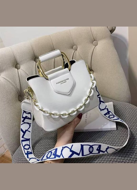 Сумка женская Клатч Сумочка через плечо с двумя ремешками Молочный цвет No Brand (321971924)