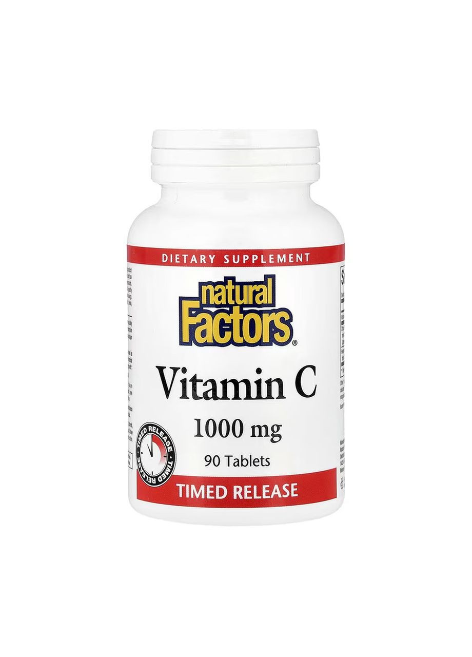 Vitamin C 1000mg - 90 tabs Natural Factors (369399237)