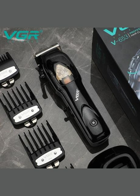 Професійна машинка для стрижки з підставкою V-653 тример для чоловіків Чорний 5 Вт VGR (301088305)
