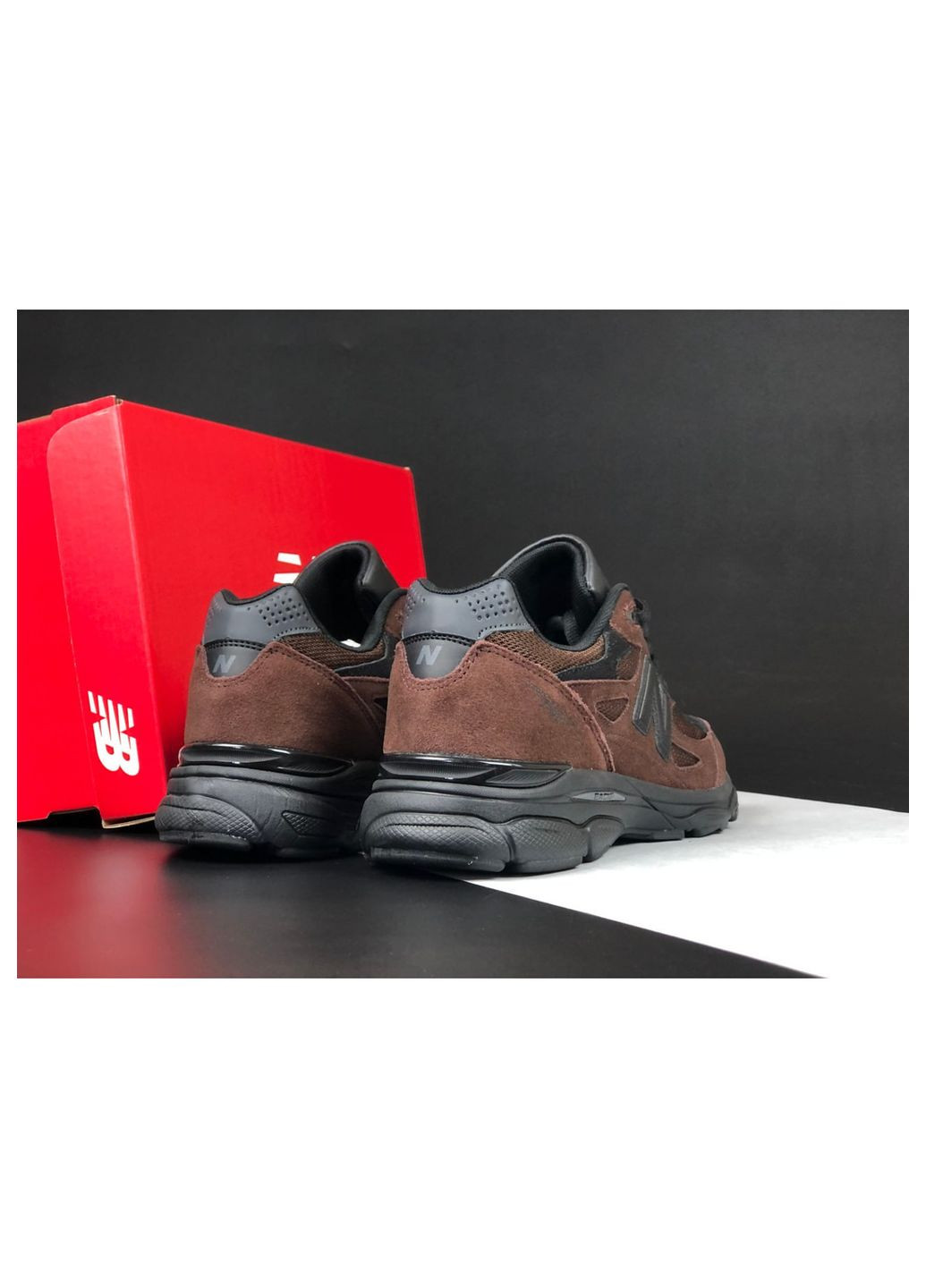 Темно-коричневые демисезонные кроссовки мужские, вьетнам New Balance 990