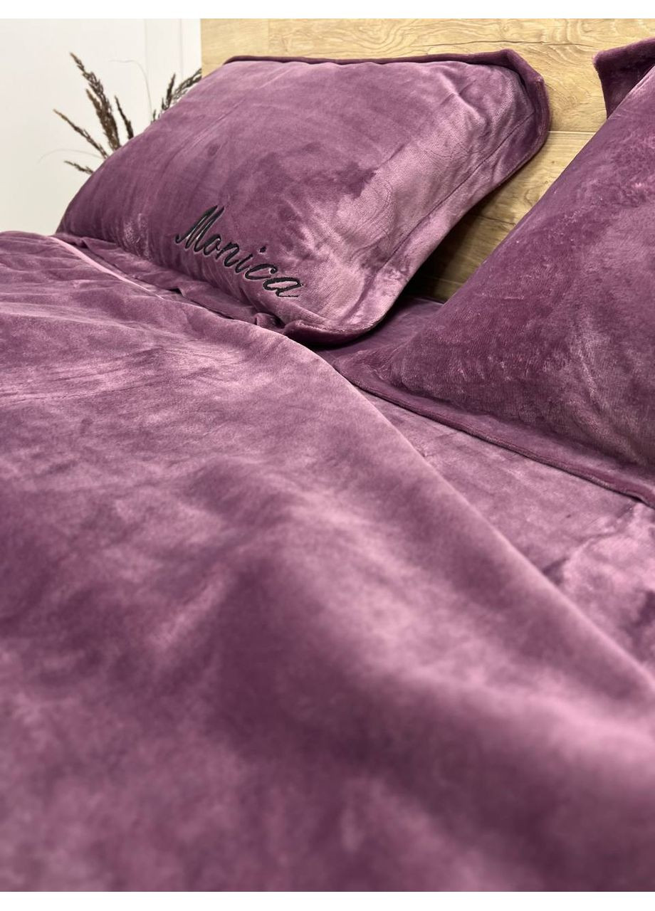 Велюровое постельное белье Моника евро 200х230 Koloco (366343863)