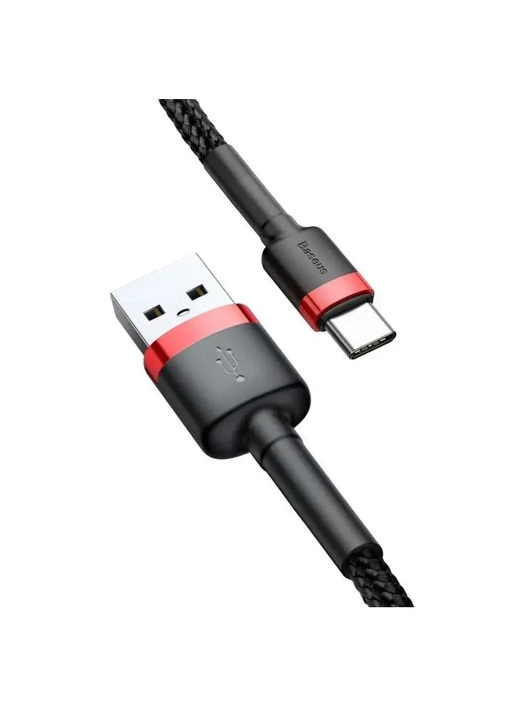 Кабель Cafule Cable USB для Type-C 2A 3 м Red/Black (CATKLF-U91) Baseus (384224700)