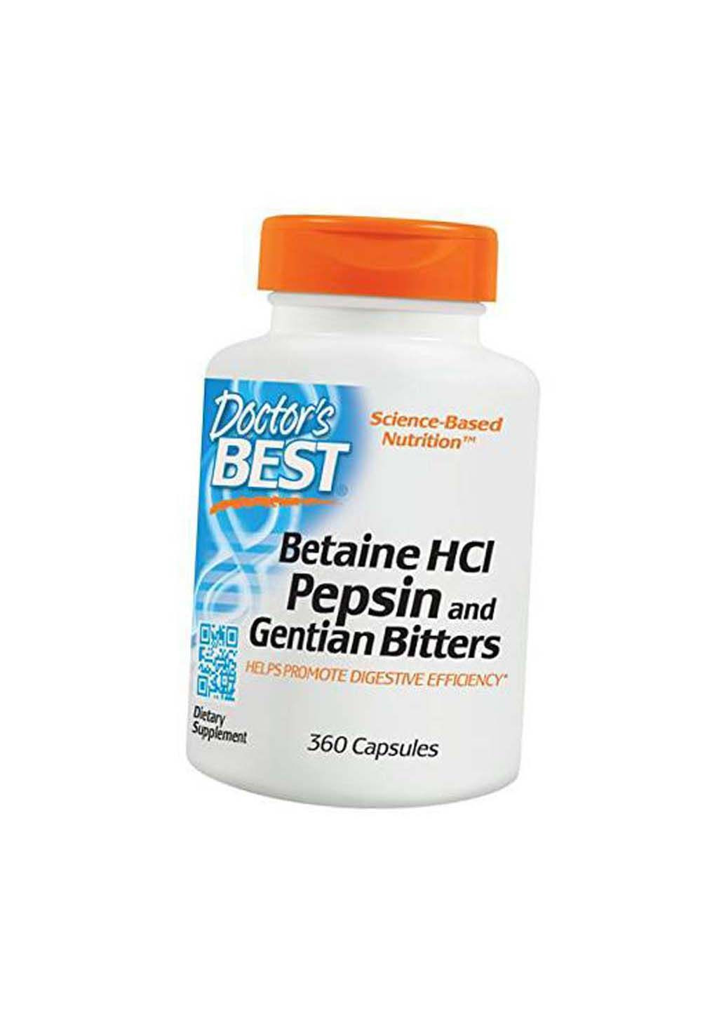Betaine HCI Pepsin & Gentian Bitters 360капс Doctor's Best (292710357)