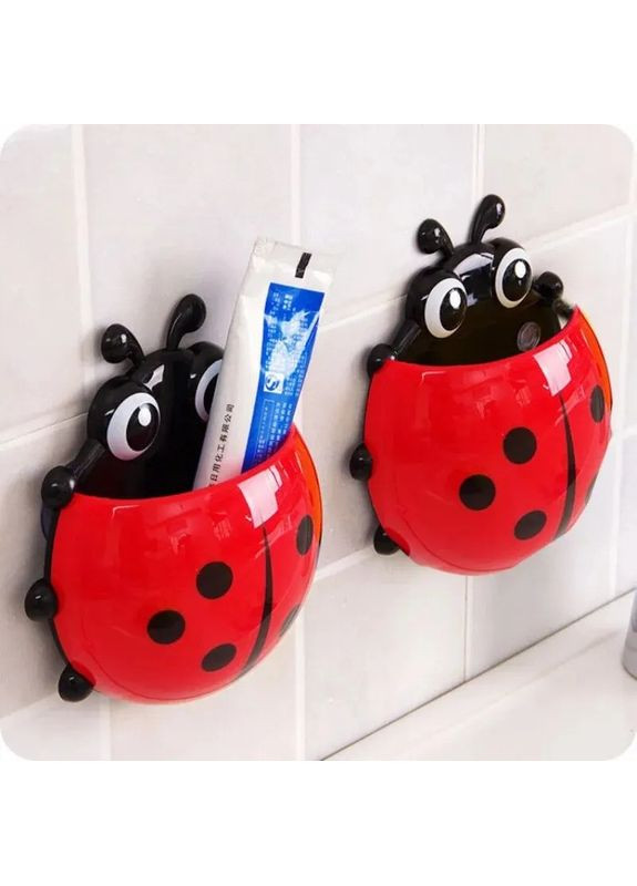 Тримач для зубних щіток настінний Сонечко Black/Red No Brand (366303599)