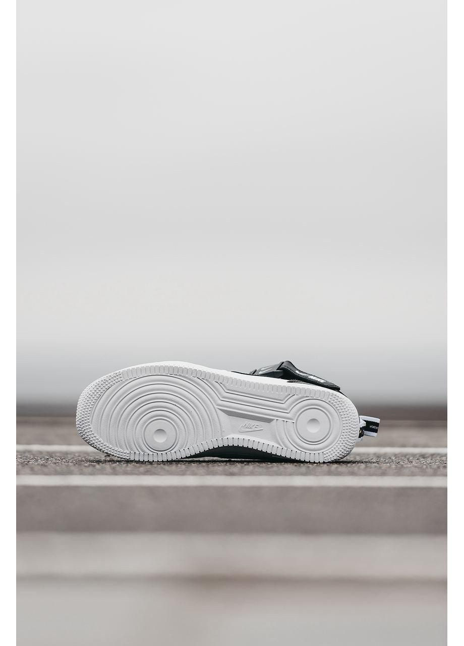 КРОСІВКИ ЖІНОЧІ NIKE AIR FORCE 1 LV8 MID WHITE BLACK НАЙК АІР ФОРС 1 ПРЕМІУМ No Brand чорні зими (368869298)
