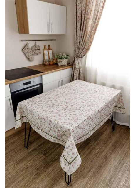 Скатерть Тереза Цветочки с кантом 132х300 см Разноцветный (8491) Прованс (361785146)