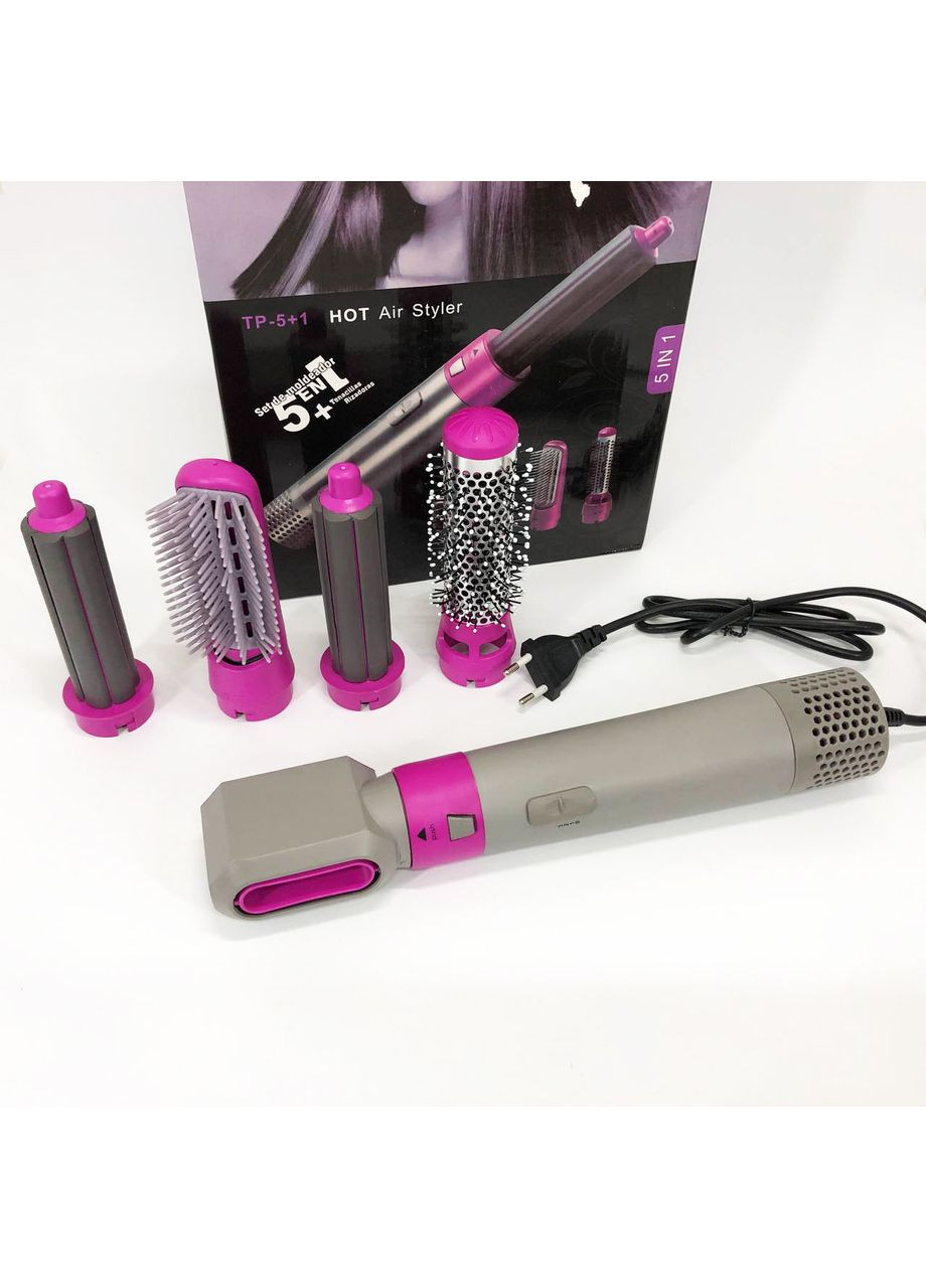 Фен побутовий для волосся 5 в 1, Функціональний професійний фен, Фени для YI-395 сушіння волосся No Brand (351486109)