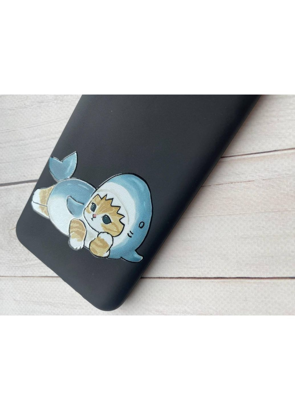 Матовый чехол на Samsung Galaxy A15 (A155) / M15 Котенок акула (принт 355) CASE CONTROL (360698810)