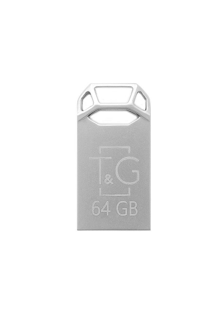 Флеш накопитель USB 64Gb T G Metal TG110, серебристый, USB 2.0 (TG110-64G) T&G (375283505)