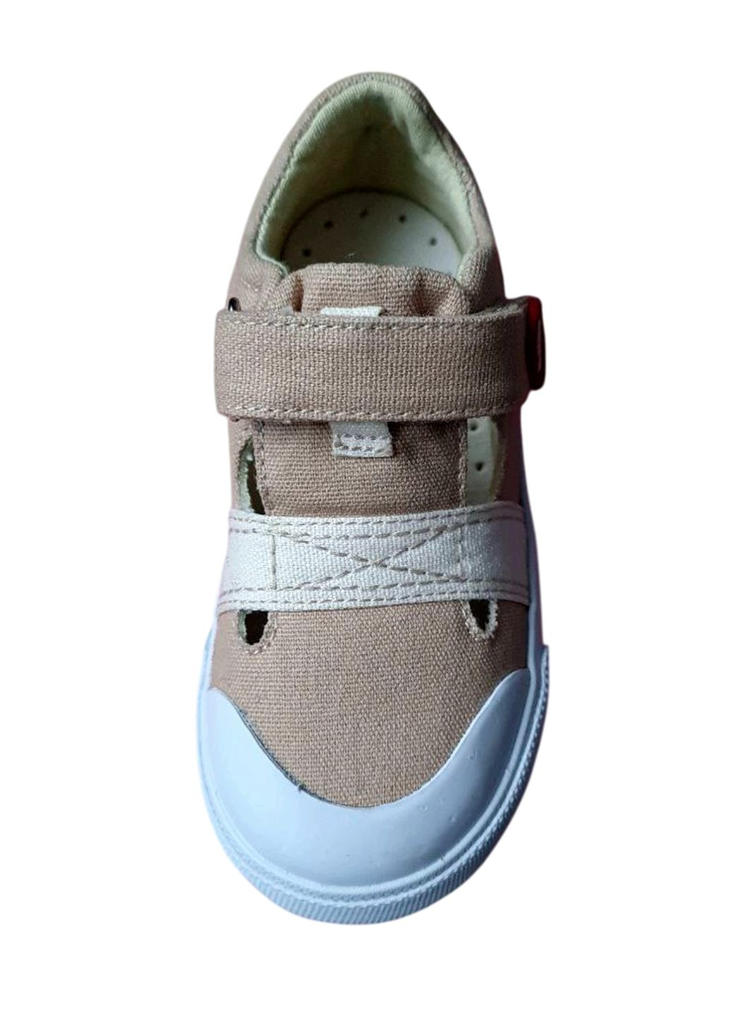 Бежевые кеды для мальчика 112622 бежевый Garvalin