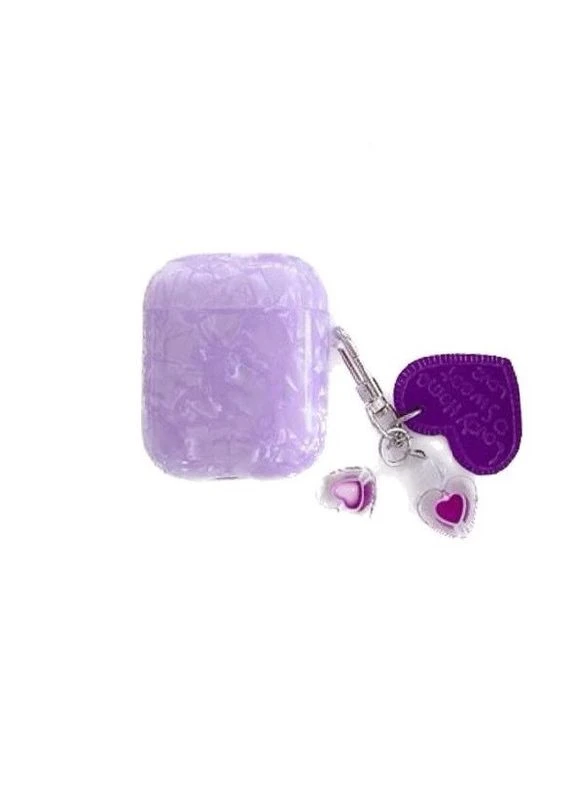 Чохол на AirPods 1 2 CWa Pearl Violet (L103322) No Brand Airpods 1/2 (330778602)