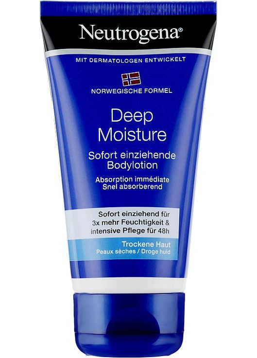 Молочко для тела "Глубокое увлажнение" для сухой кожи Deep Moisture Body Lotion 75ml (190679-18460) Neutrogena (368615471)