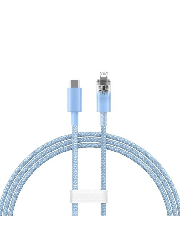 Кабель Explorer Series Fast Charging Cable with Smart Temperature Control Type-C to iP 20W 1m Blue Baseus (368698401)