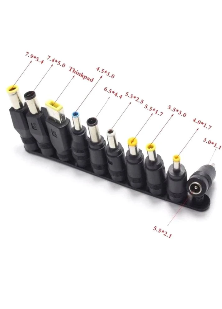 Универсальный кабель питания для ноутбука 100W Type-C to DC 5.5x2.5 с набором переходников 10 в 1 No Brand (399442012)