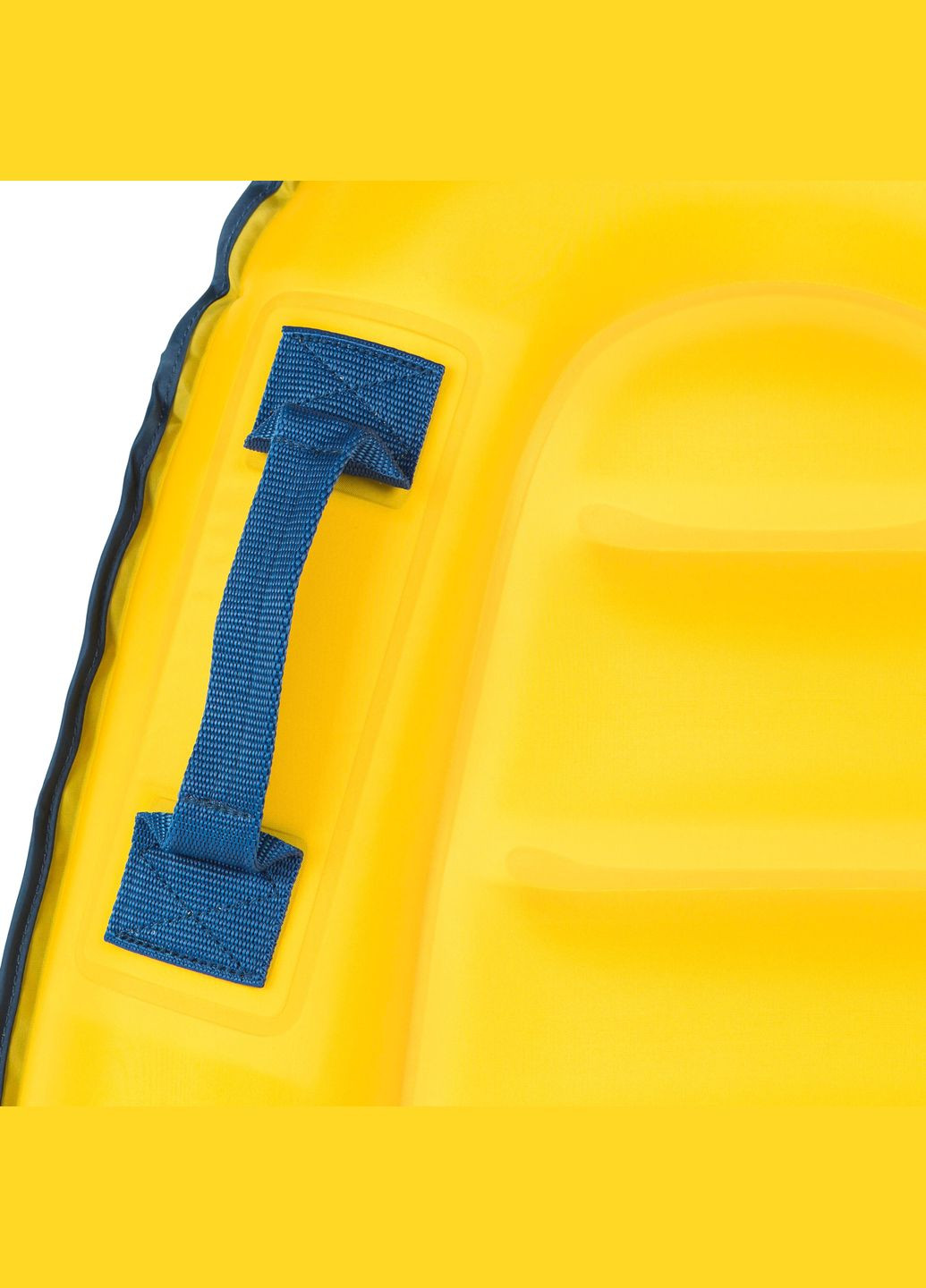 Надувной Детский Бодиборд для Плавания на Волнах (4 - 8 лет) 15 - 25 кг с Ручками Желтый OLAIAN (342966427)