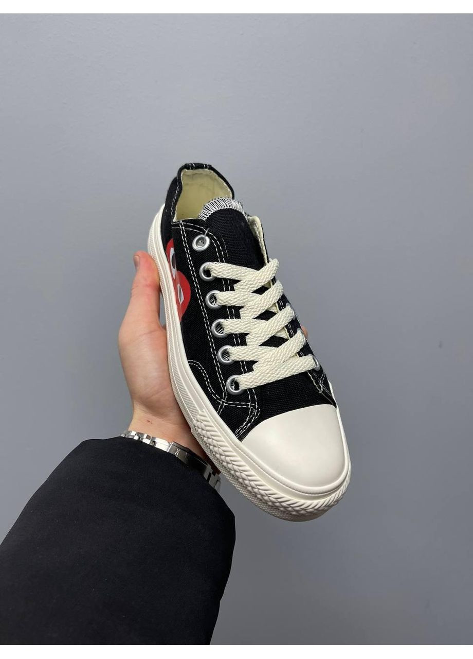КЕДИ ЖІНОЧІ CONVERSE DES GARÇONS PLAY X LOW КОНВЕРС No Brand білі демісезони (367175090)