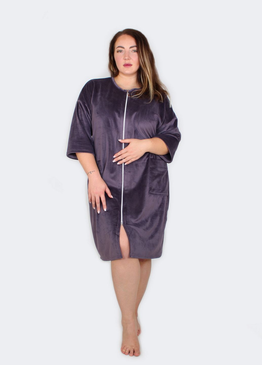 Халат жіночий вілюровий NEL (304842646)